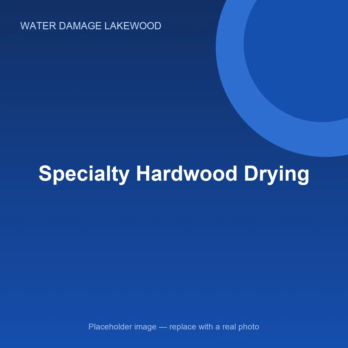 IICRC technician performing hardwood floor water damage in a Lakewood, CA home